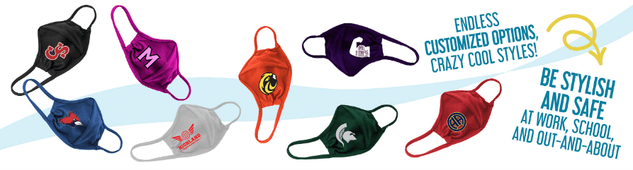 Custom face masks are important for all students and faculty this back-to-school season