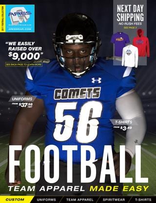 2017 Ares Sportswear Football Catalog