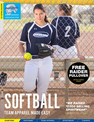 2017 Ares Sportswear Softball Catalog