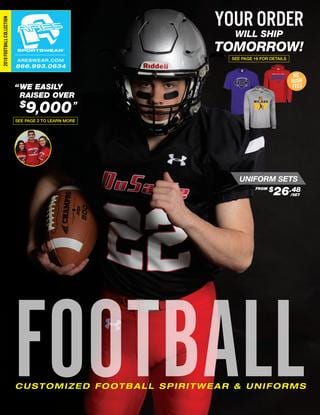 2018 Ares Sportswear Football Catalog