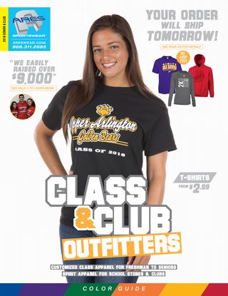 2018 Ares Sportswear Senior Catalog