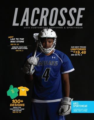 2019 Ares Sportswear Boys Lacrosse Catalog