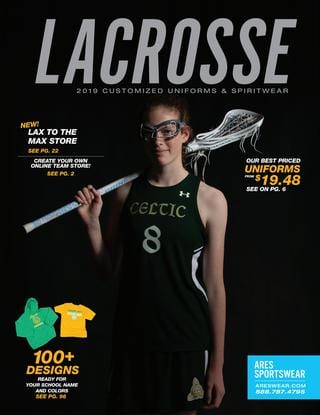 2019 Ares Sportswear Girls Lacrosse Catalog