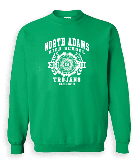 2019 North Adams High School Trojans Lacrosse Crewneck
