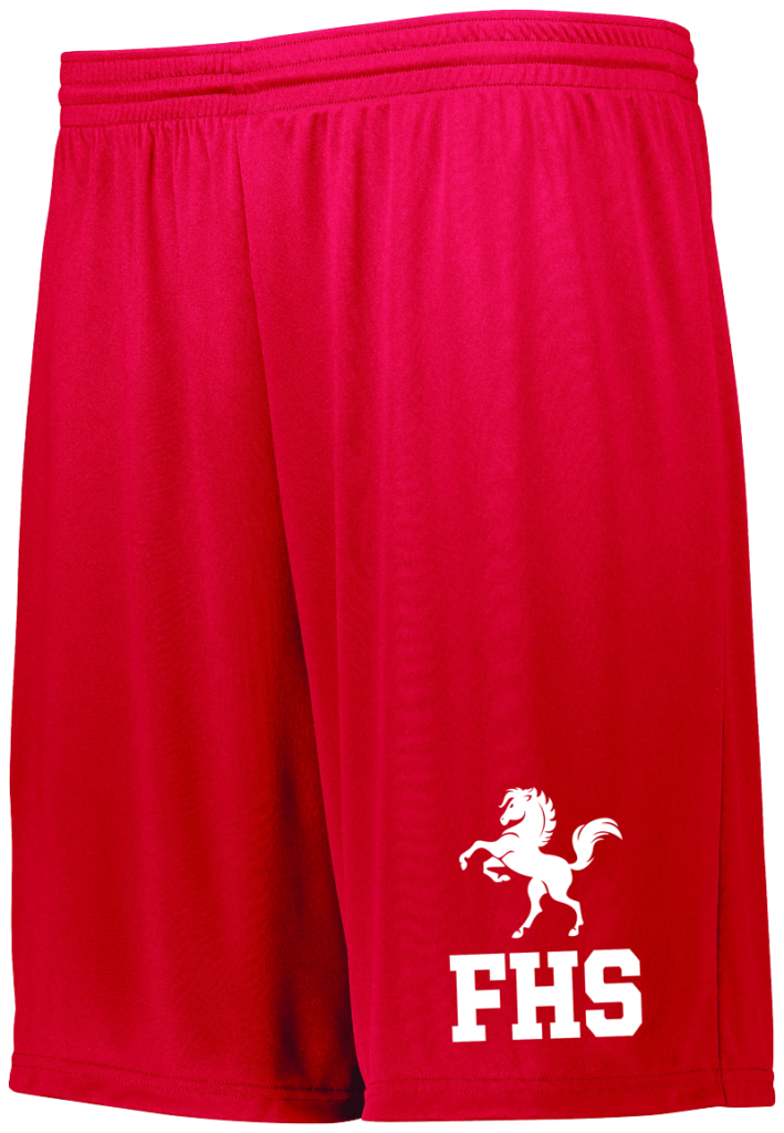 FSH Red Augusta Performance and Wicking Shorts