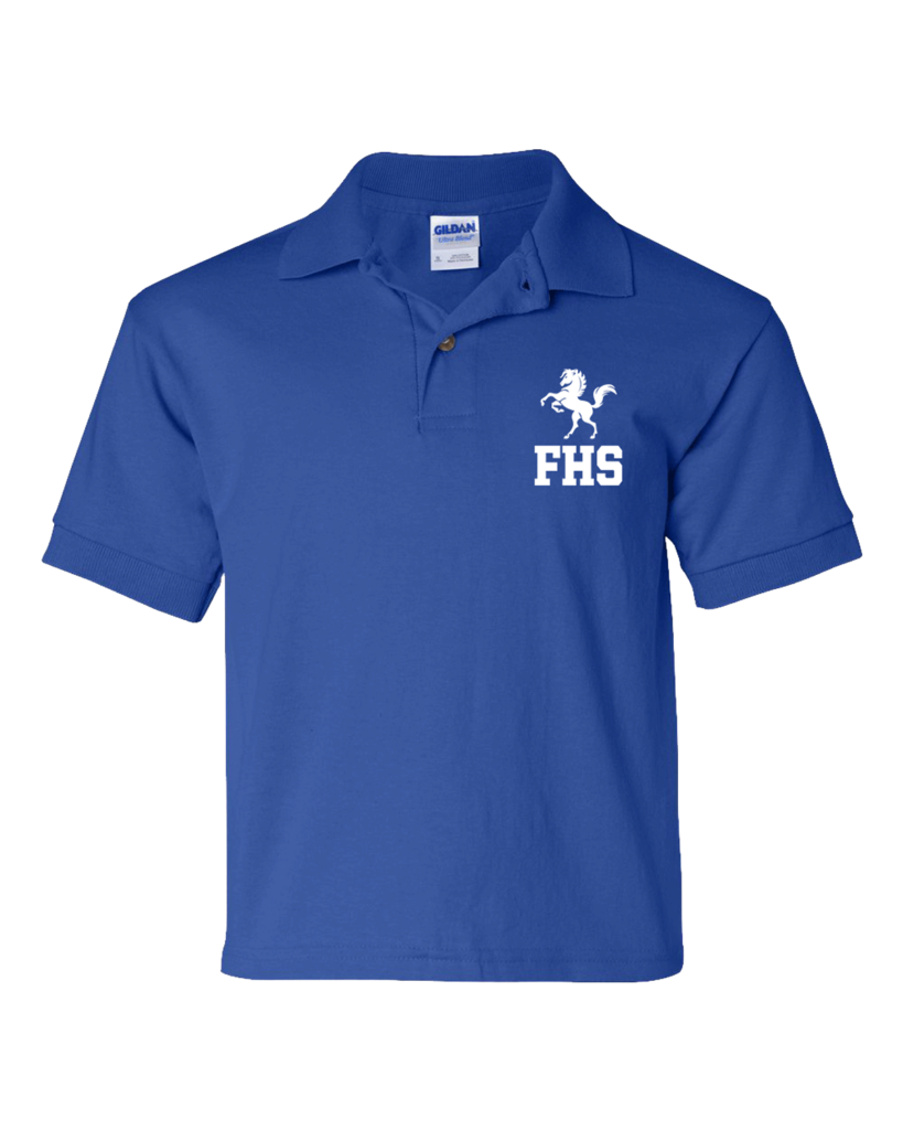 FHS Royal Blue Youth Gildan Polo