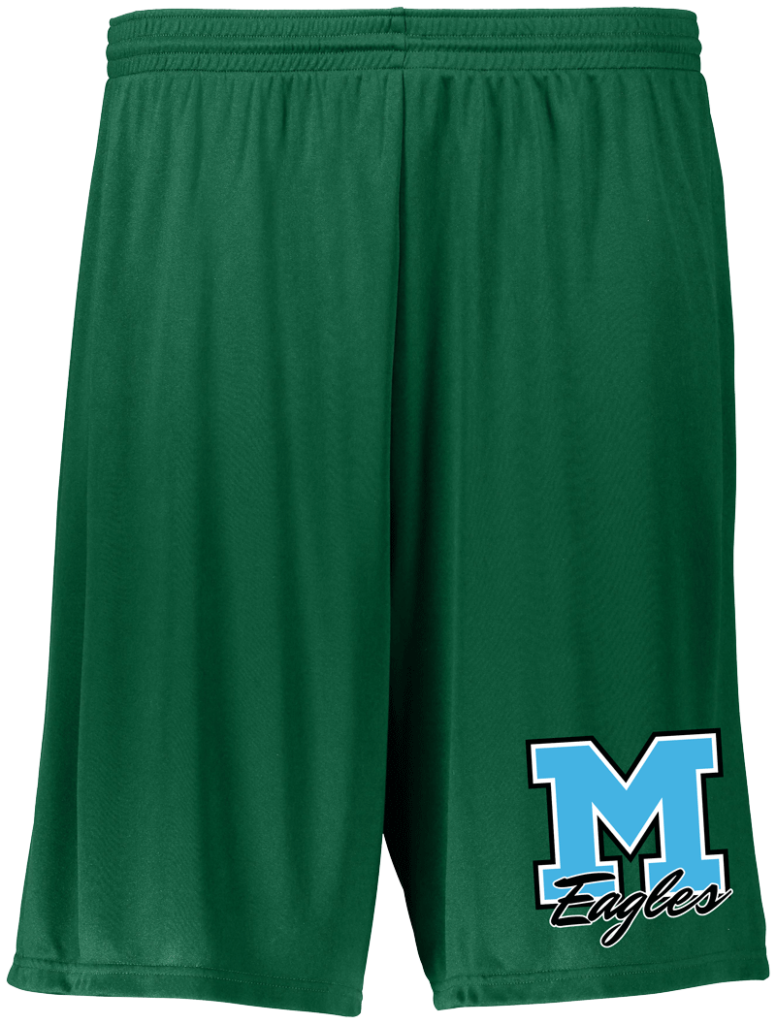 M Eagles Green Augusta Longer Length Shorts
