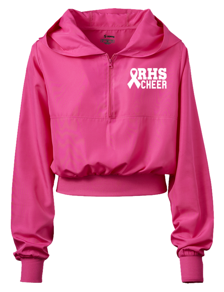 Soffe Squad Quarter Zip Hoodie Pink Cheer