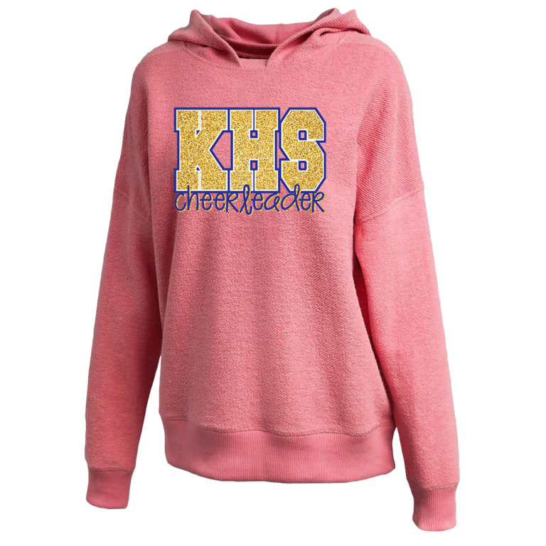 Reverse Fleece Hoodie Rose Cheer Hoodie