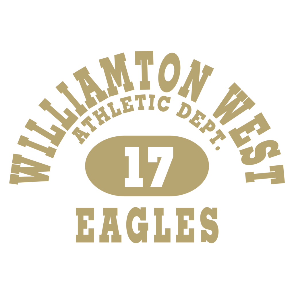 Williamton West Athletics Department Eagles School Logo