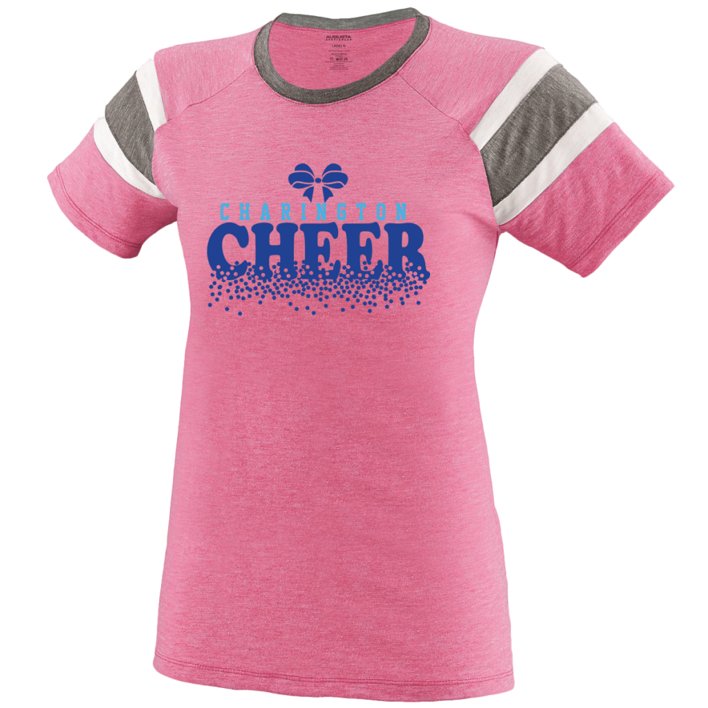 Augusta Cheer T-Shirts Pink White Cheer