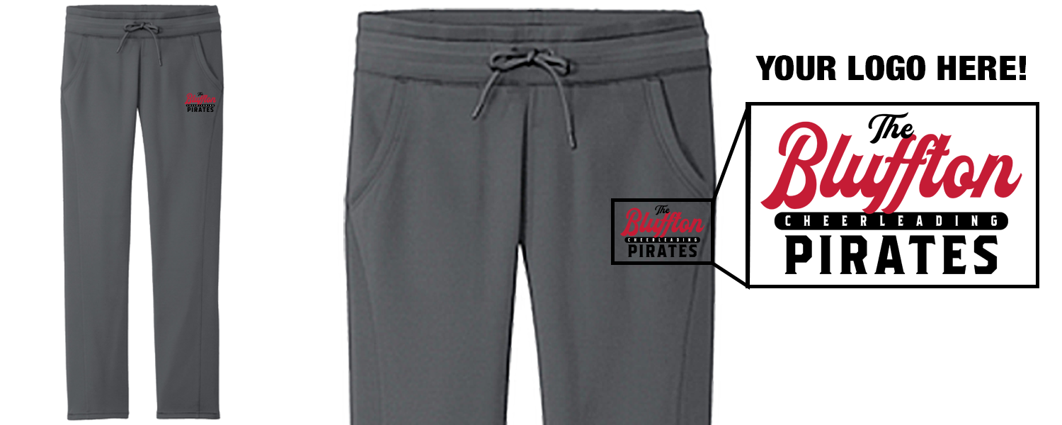 Cheer Sweatpants Logo Larger Bluffton Cheerleading
