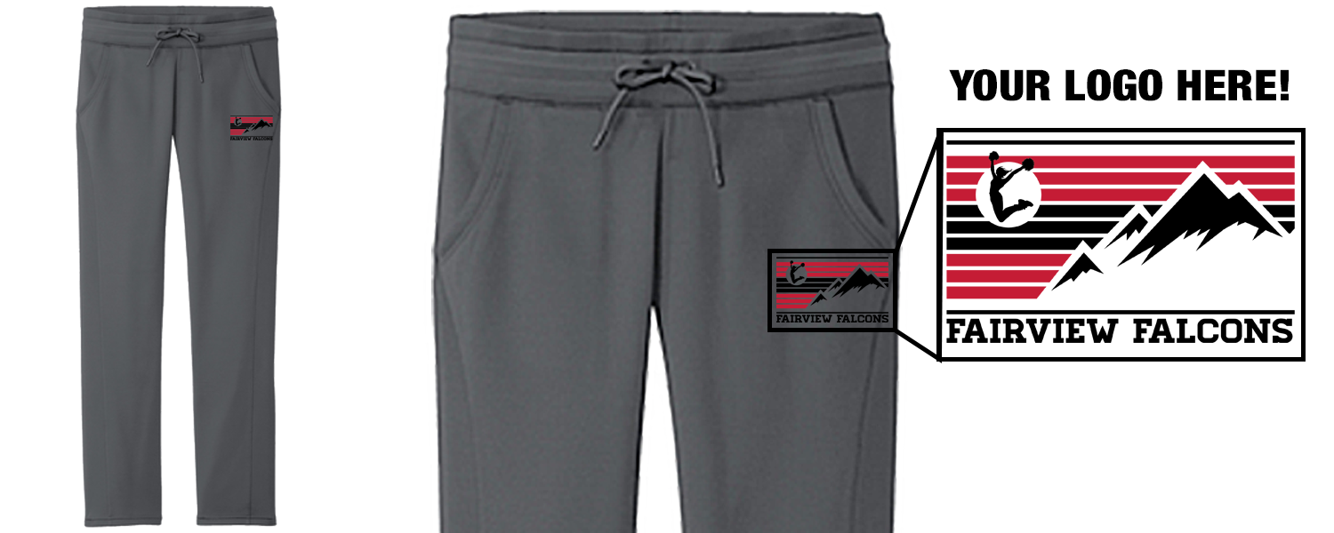 Cheer Sweatpants Logo Larger Fairview Falcons (2)