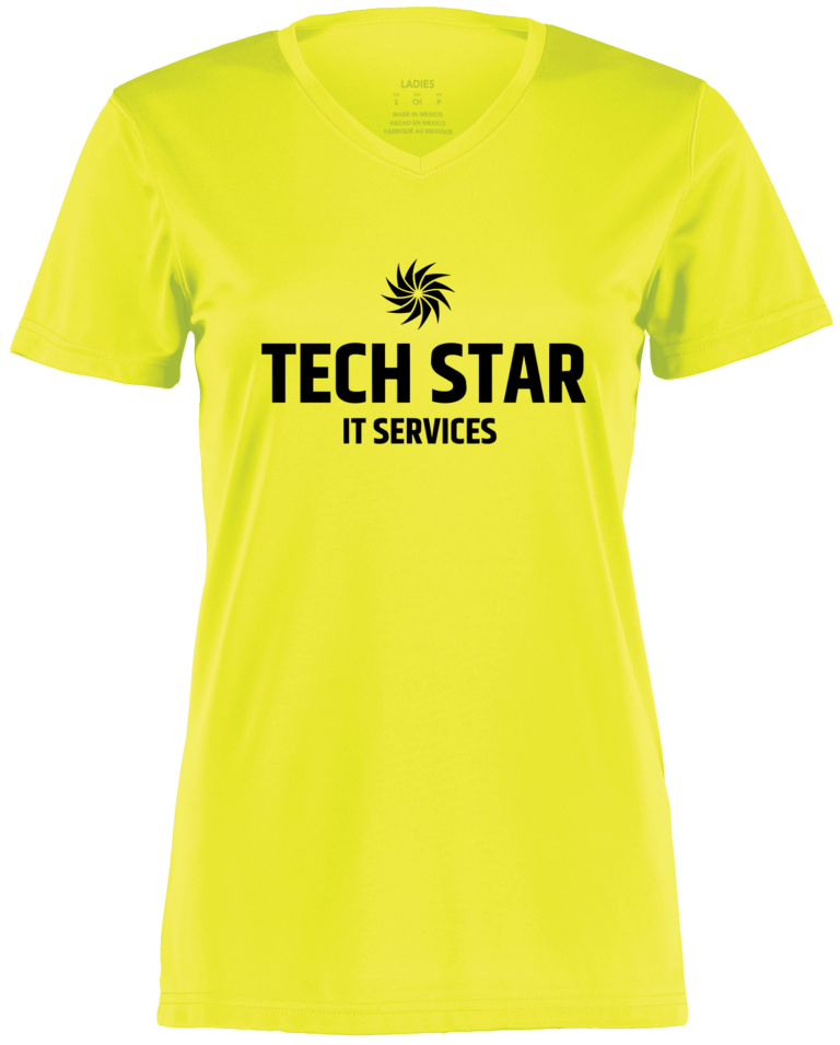 Yellow High Vis Womens Workwear T-Shirt