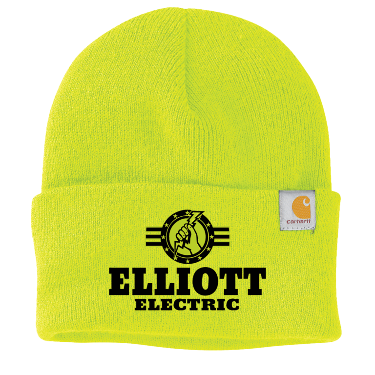 Yellow Carhartt winter beanie hat