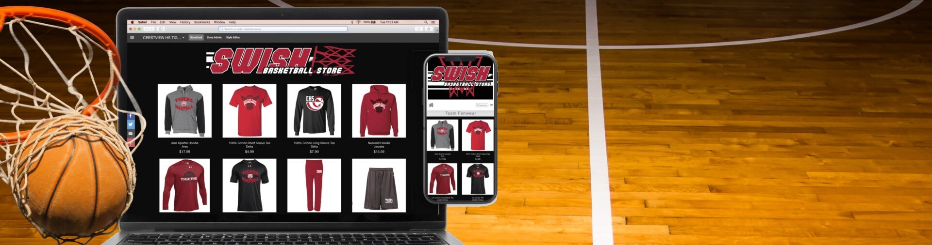 Basketball slider home