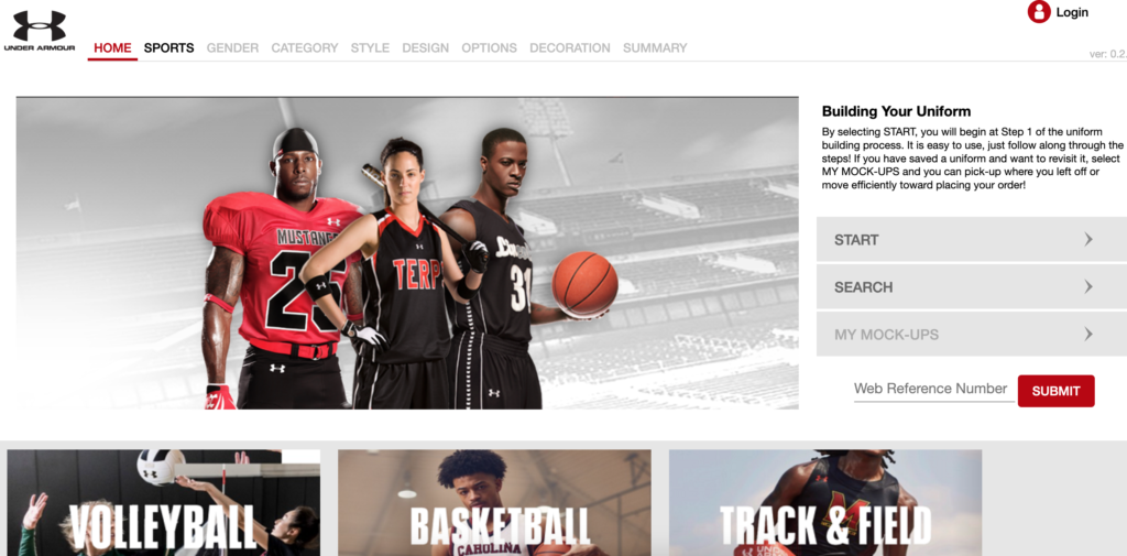 Under Armour Sublimated Uniform Website