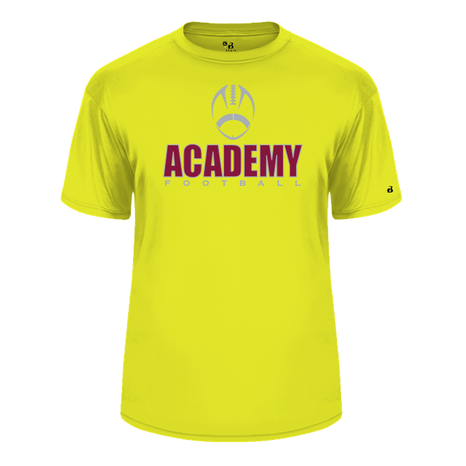 CUSTOM BADGER FOOTBALL Safety Yellow T-SHIRT - 412000