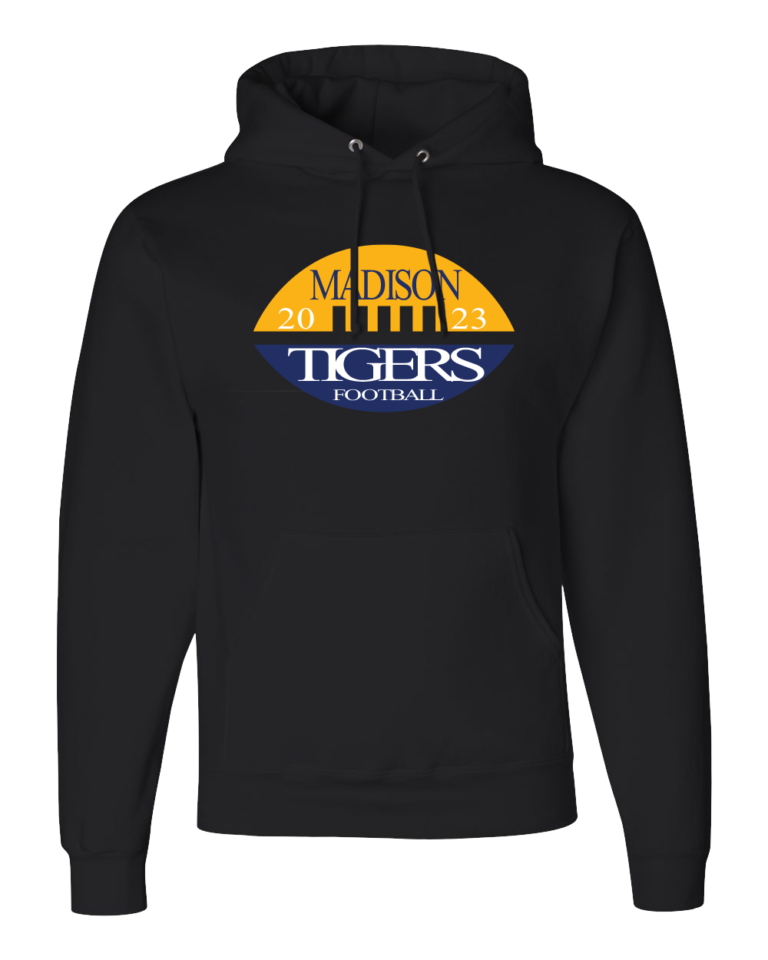 CUSTOM JERZEES Football HOODIES - 4997MR Madison Tigers Football