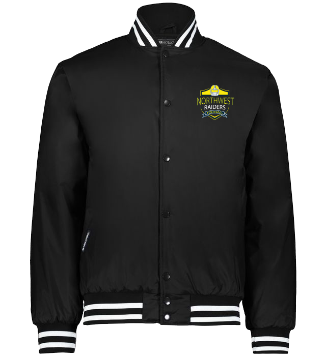 CUSTOM HOLLOWAY football WARM UPS AND JACKETS - 229140 black and gold northwest raiders football