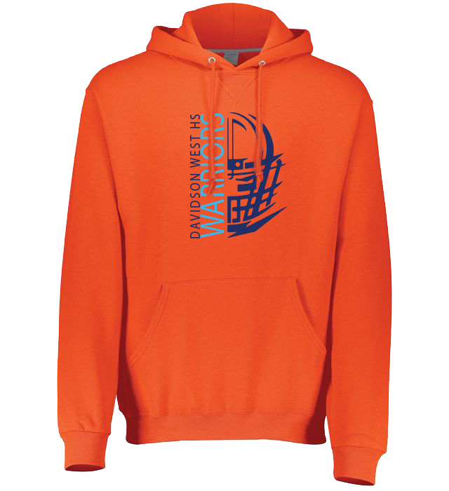 CUSTOM RUSSEL Football HOODIES - 695HBM Orange Davidson West HS Warriors