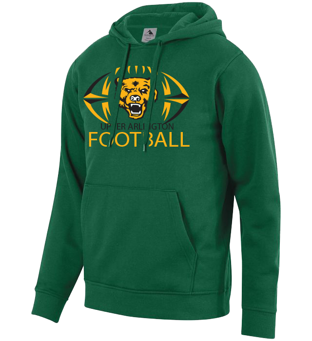 CUSTOM AUGUSTA Football HOODIES - 5414 Dark Green Upper Arlington