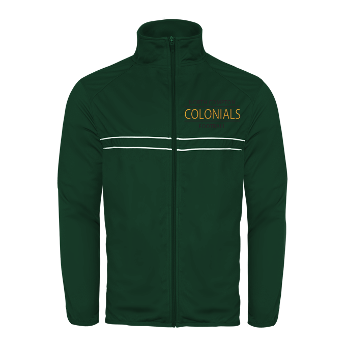 CUSTOM BADGER Football WARM UPS AND JACKETS - 772300 North Compton Colonials Football Forest Logo