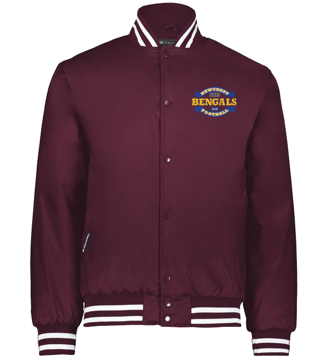 CUSTOM HOLLOWAY football WARM UPS AND JACKETS - 229140 maroon and white new crest bengals football