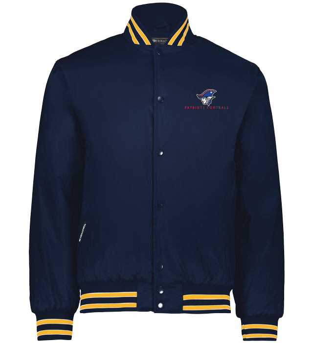 CUSTOM HOLLOWAY football WARM UPS AND JACKETS - 229140 navy and gold patriot football