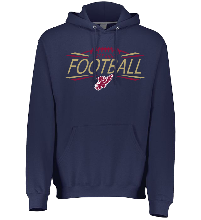 CUSTOM RUSSEL Football HOODIES - 695HBM Navy West Ridge Football