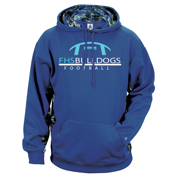CUSTOM BADGER Football HOODIES - 146400 Royal