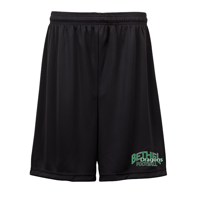 CUSTOM BADGER Football TEAM SHORTS - 512900 Black Bethel Dragons Football