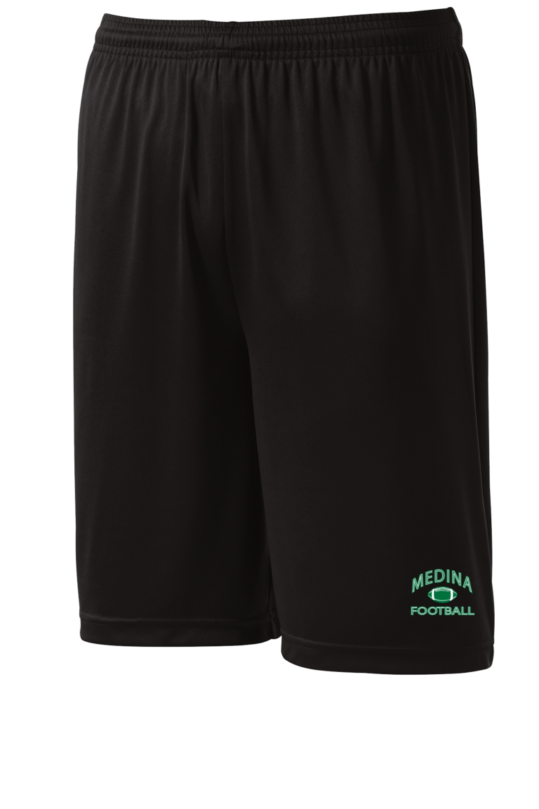 CUSTOM SPORT-TEK Football TEAM SHORTS - ST355 Black Medina Football