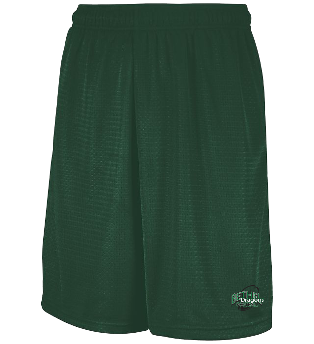 CUSTOM RUSSEL Football SHORTS - 651AFM Dark Green Bethel Dragons Football