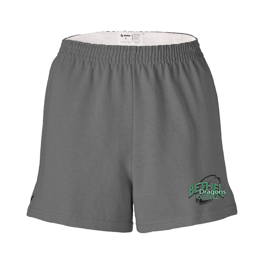 CUSTOM SOFFE Football TEAM SHORTS - M037 Gunmetal Bethel Dragons Football