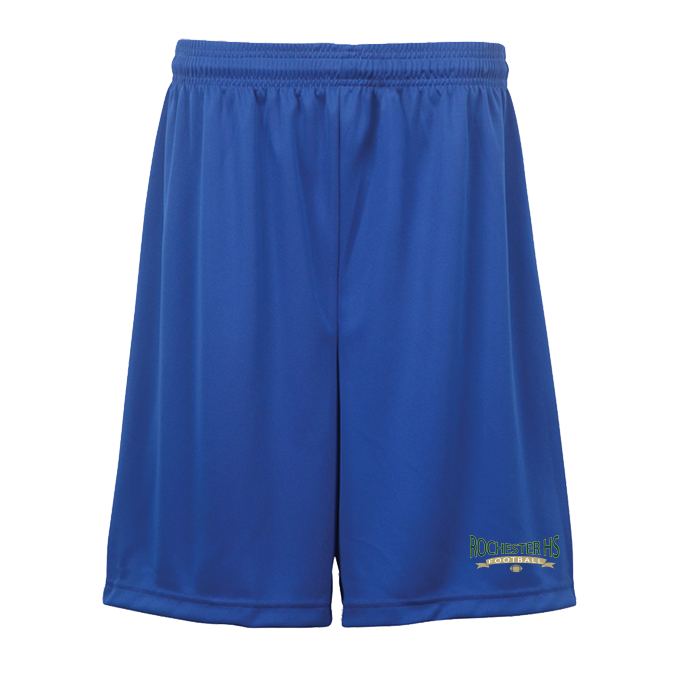 CUSTOM BADGER Football TEAM SHORTS - 512900 Royal Rochester HS Football